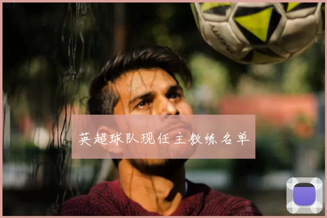 英超球队现任主教练名单